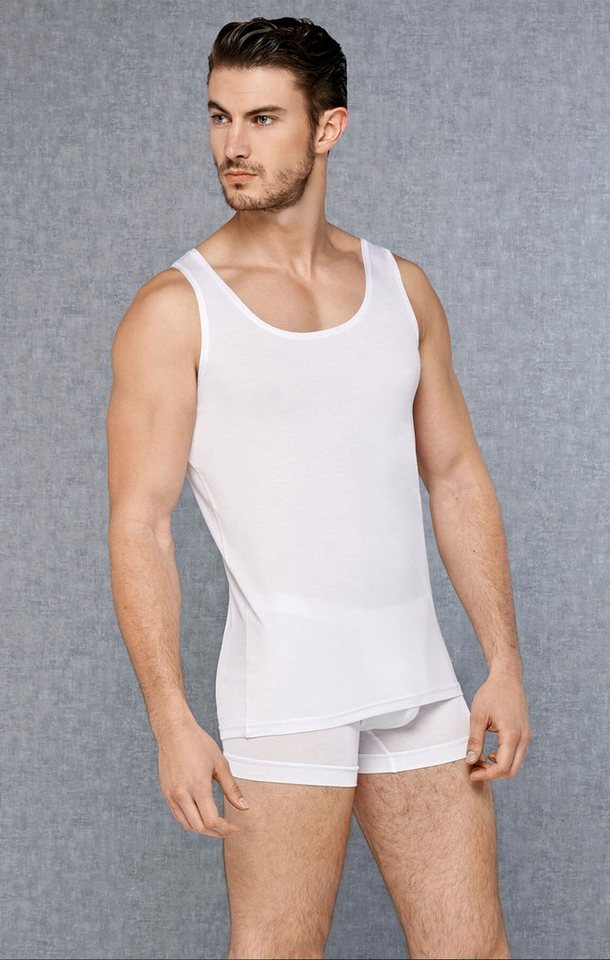 DOREANSE Unterhemd Herren Premium Basic Tanktop Atlet Ultraweich 2000 - 3 Farben