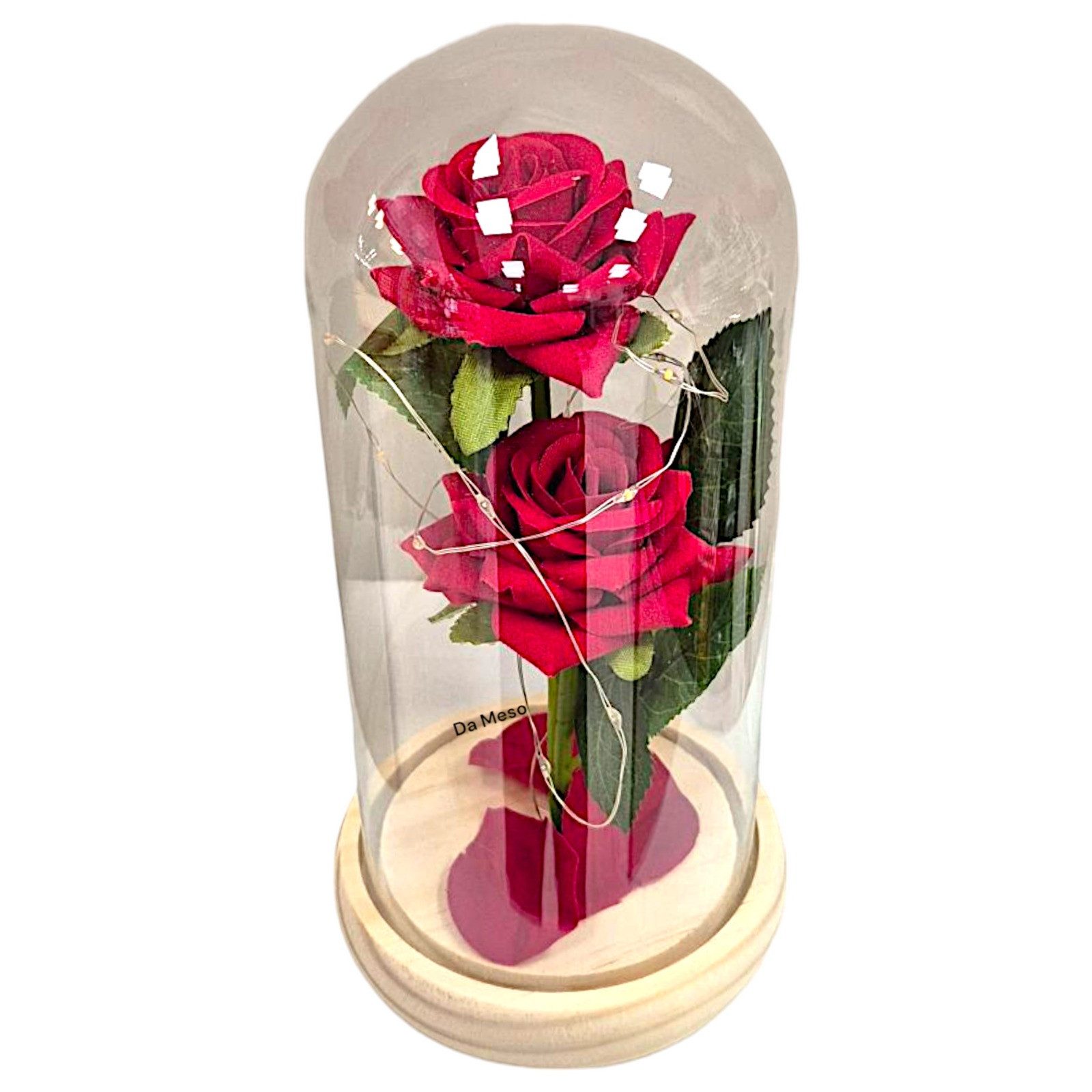 VERK GROUP Geschenkbox Ewige Rose 2er im Glas mit RGB licht Rose Geschenke für Frauen