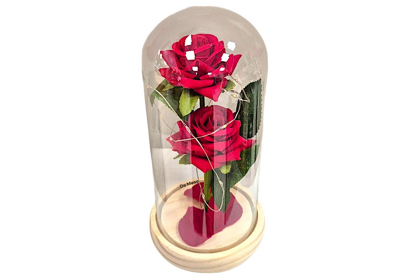 VERK GROUP Geschenkbox Ewige Rose 2er im Glas mit RGB licht Rose Geschenke für Frauen