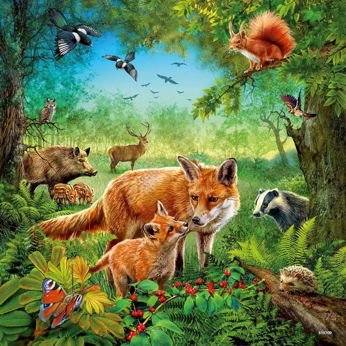 Ravensburger Puzzle Tiere der Erde Puzzle 3 x 49 Teile, 49 Puzzleteile günstig online kaufen