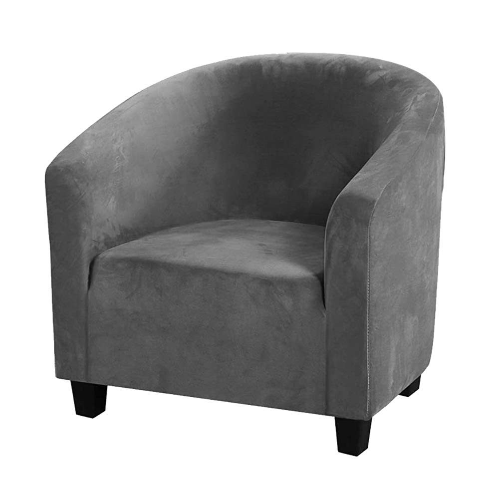 Diwzbyn Sesselhusse Sesselüberzug aus Samt, Sesselhusse Bezug für Sessel, Relaxsessel, Ohrensessel, elastisches Material, Sofabezug