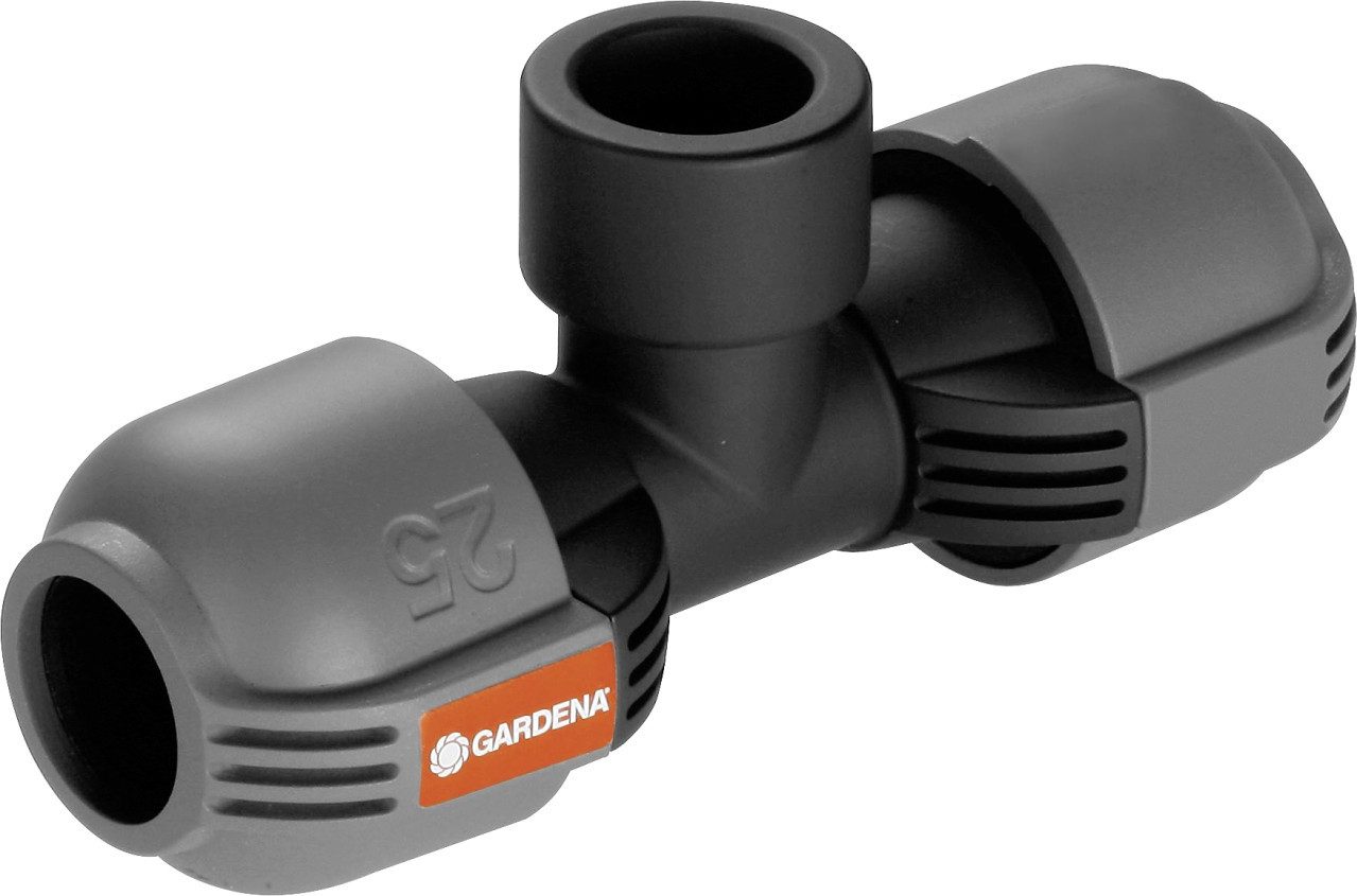 Entwässerungsventil Gardena T Stück für Sprinkler 25 mm x 3/4
