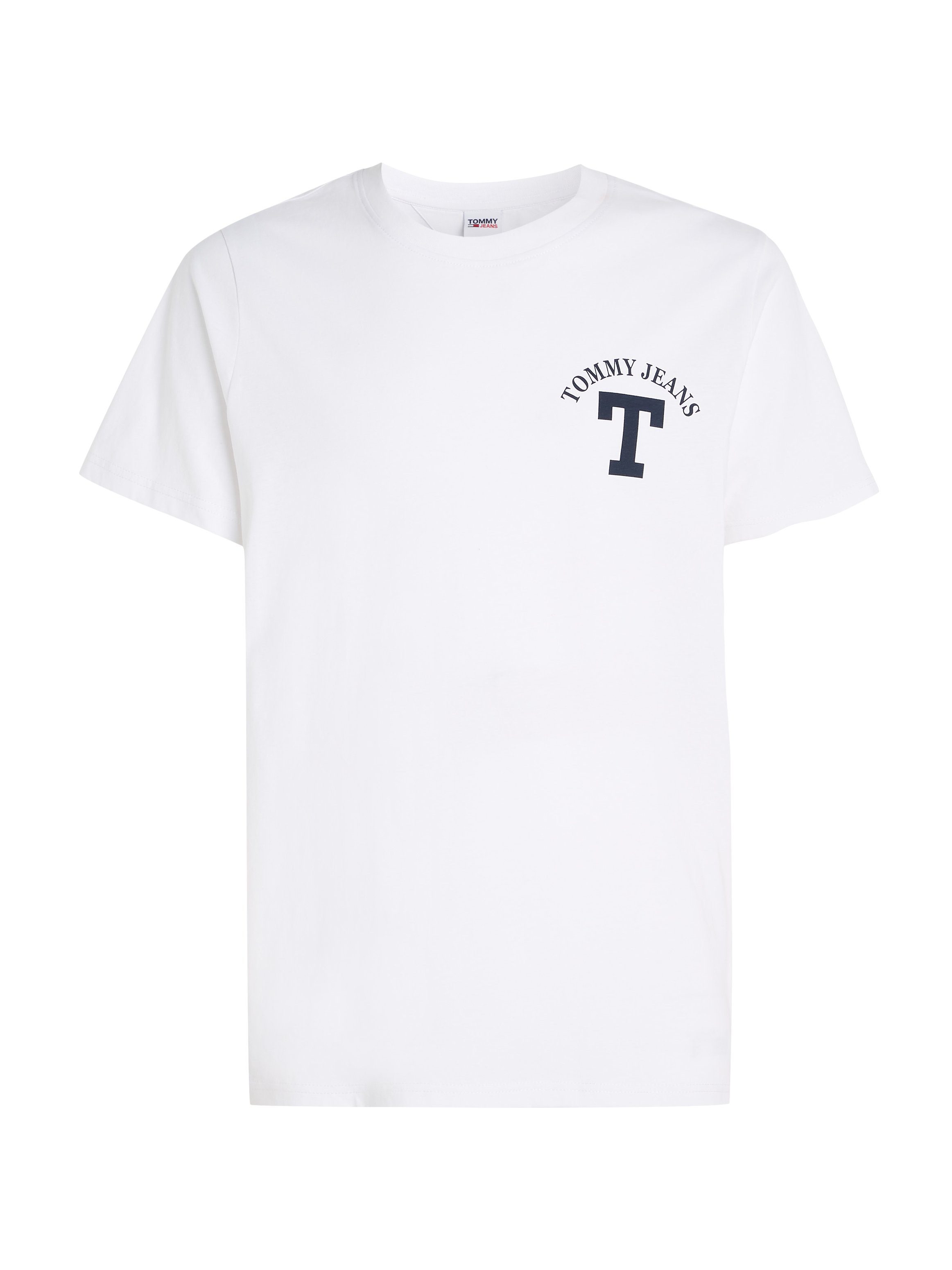 Jeans CURVED LETTERMAN White Tommy T-Shirt REG TJM TEE