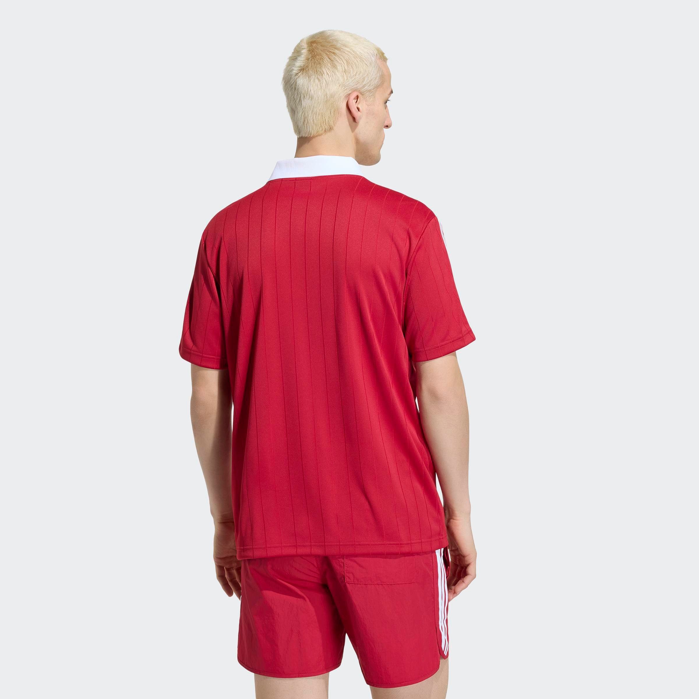adidas Originals Poloshirt PINSTR JSY sportlicher Stil, ohne Verschluss, aus Polyester, Kurzarm