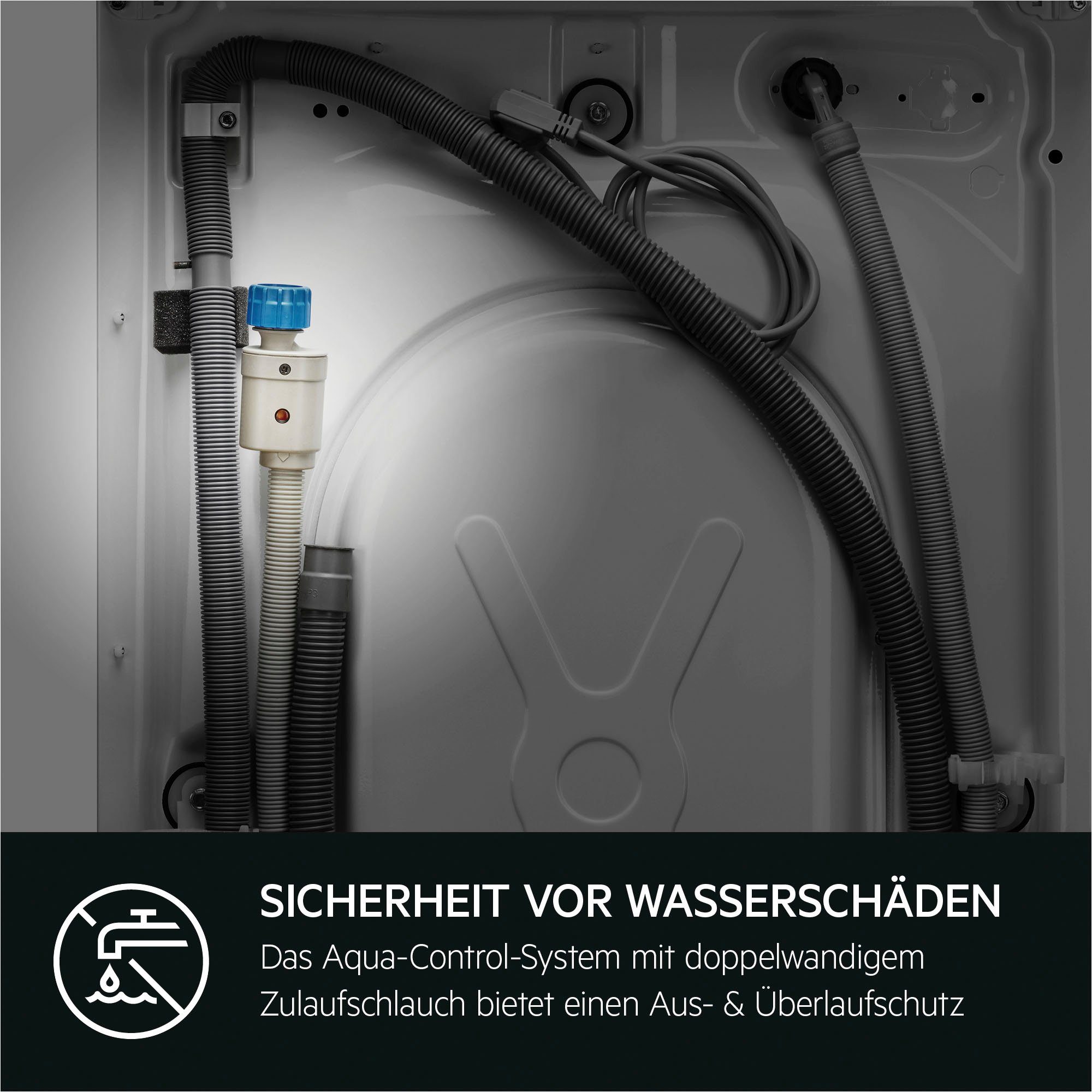 AEG Waschmaschine U/min, - mit Wasser Energie ProSense-Technologie LR6FA410FL, 6000 kg, spart ProSense® 40% bis 1400 Mengenautomatik​ Serie Zeit, 10 und