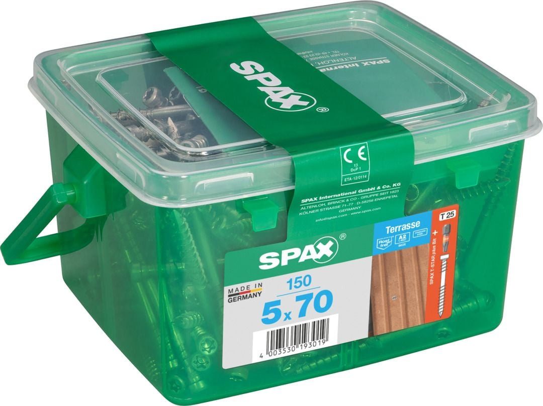SPAX Terrassenschraube Spax Terrassenschrauben 5.0 x 70 mm TX 25 - 150