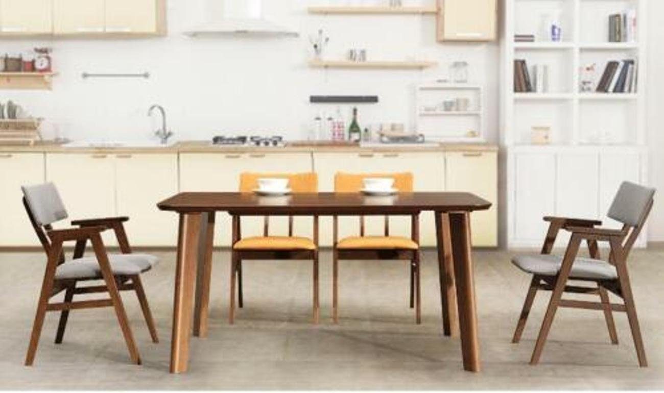 Tisch Esszimmer-Set, Wohn Zimmer JVmoebel Ess + Stühle Lehn Holz Stuhl 4 Design Garnitur