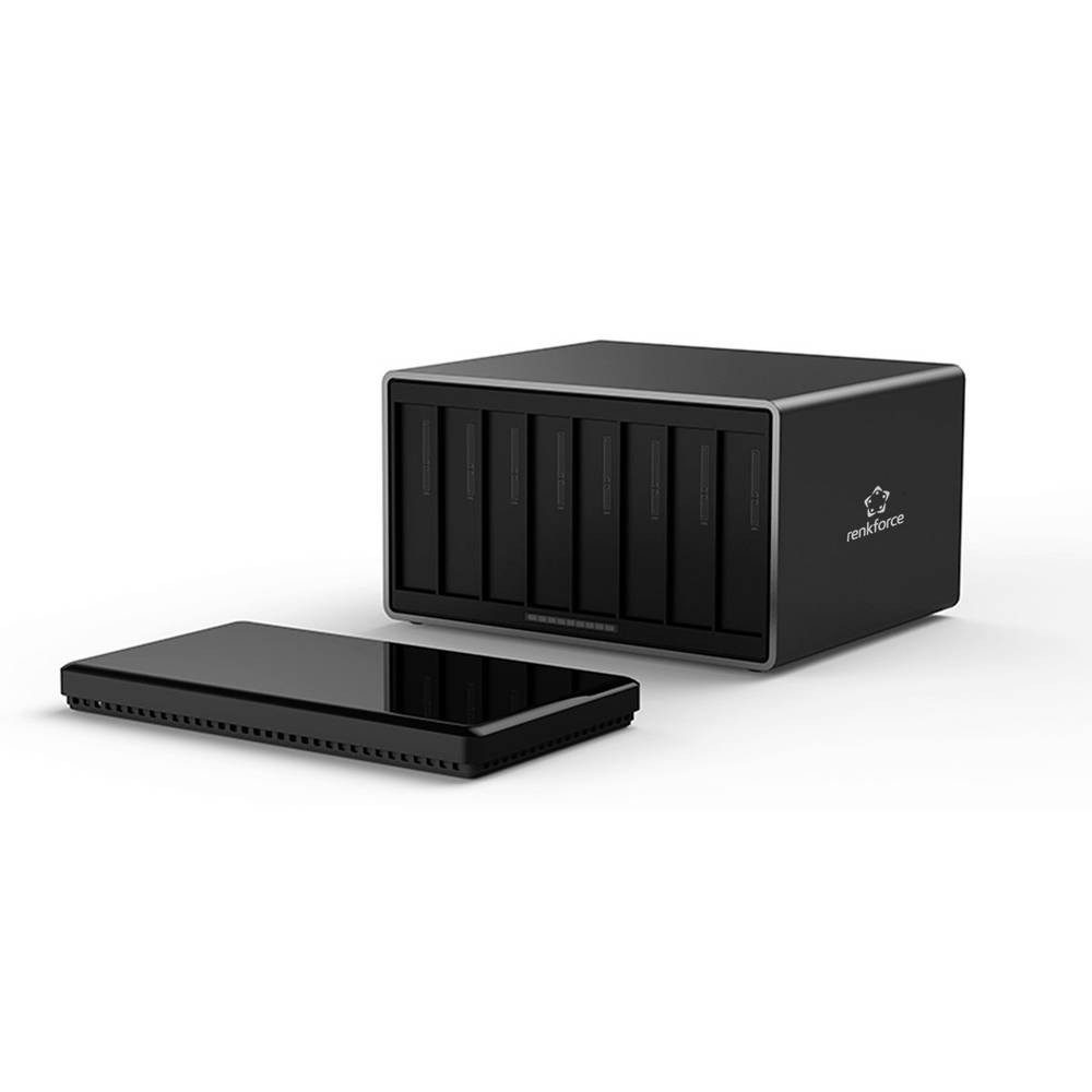 Renkforce Festplatten-Gehäuse RF-6647854, Metall-Gehäuse, UASP Unterstützung