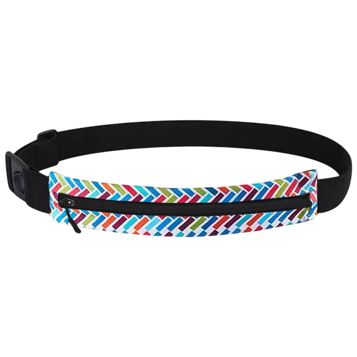 Refttenw Laufgürtel Sport-Bauchtasche Ultraleichte Hüfttasche für Workout Joggen Verstellbarer Hüftgurt, Wasserdicht und Reflektierend