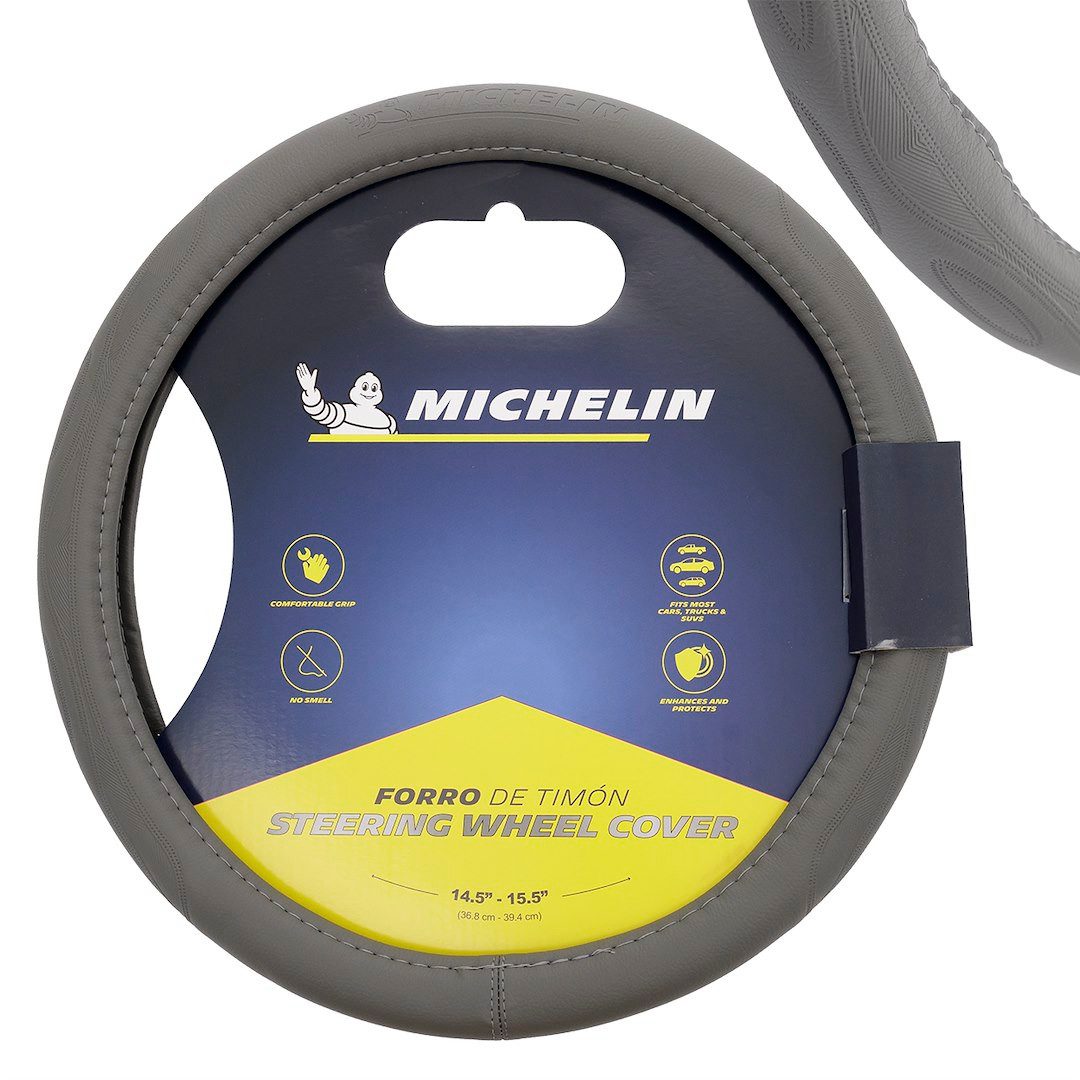 Michelin Lenkradbezug MICHELIN Lenkradbezug "M" 36,8-39,4 cm, grau, MICHELIN Lenkradbezug "M" 36,8-39,4 cm, grau
