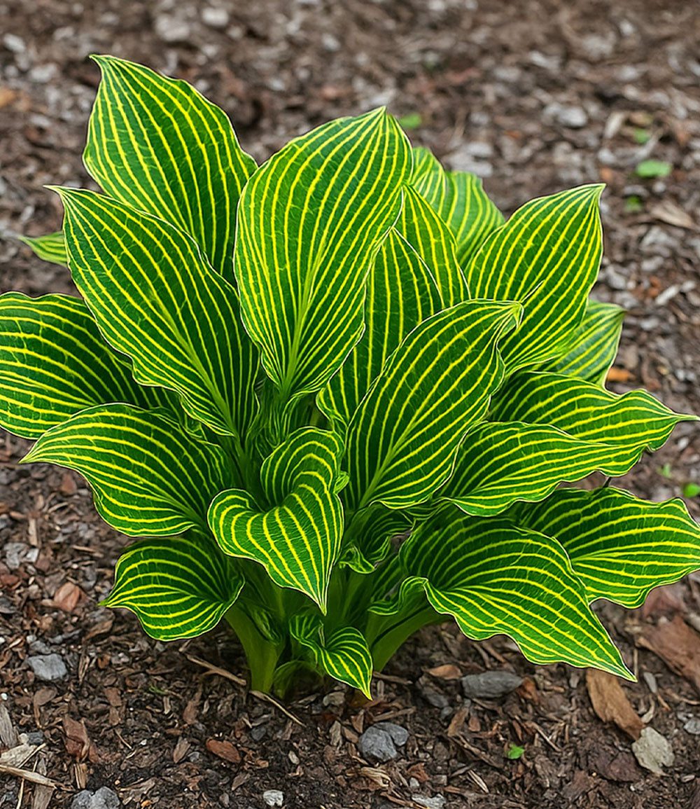 BALDUR Garten Staude Hosta 'Siberian Tiger®', 1 St., Funkie,winterhart, mehrjährig, pflegeleicht