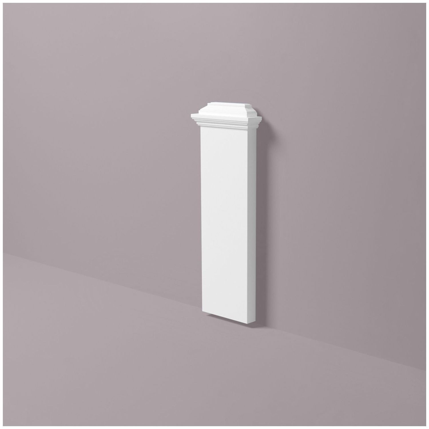 NOËL & MARQUET by nmc Wanddekoobjekt NMC PB2 ARSTYL Pilaster Sockel Pilaster Zierelement (Pilaster Sockel, 1 St., Pilaster Zierelement Zeitloses Klassisches Design), weiß, vorgrundiert