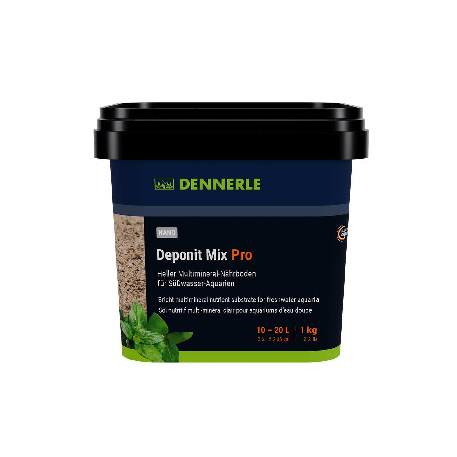 DENNERLE Aquarien-Substrat Deponit Mix Pro, (Multimineral-Nährboden für Süßwasser-Aquarien), für Aquarien bis 20 Liter von Dennerle