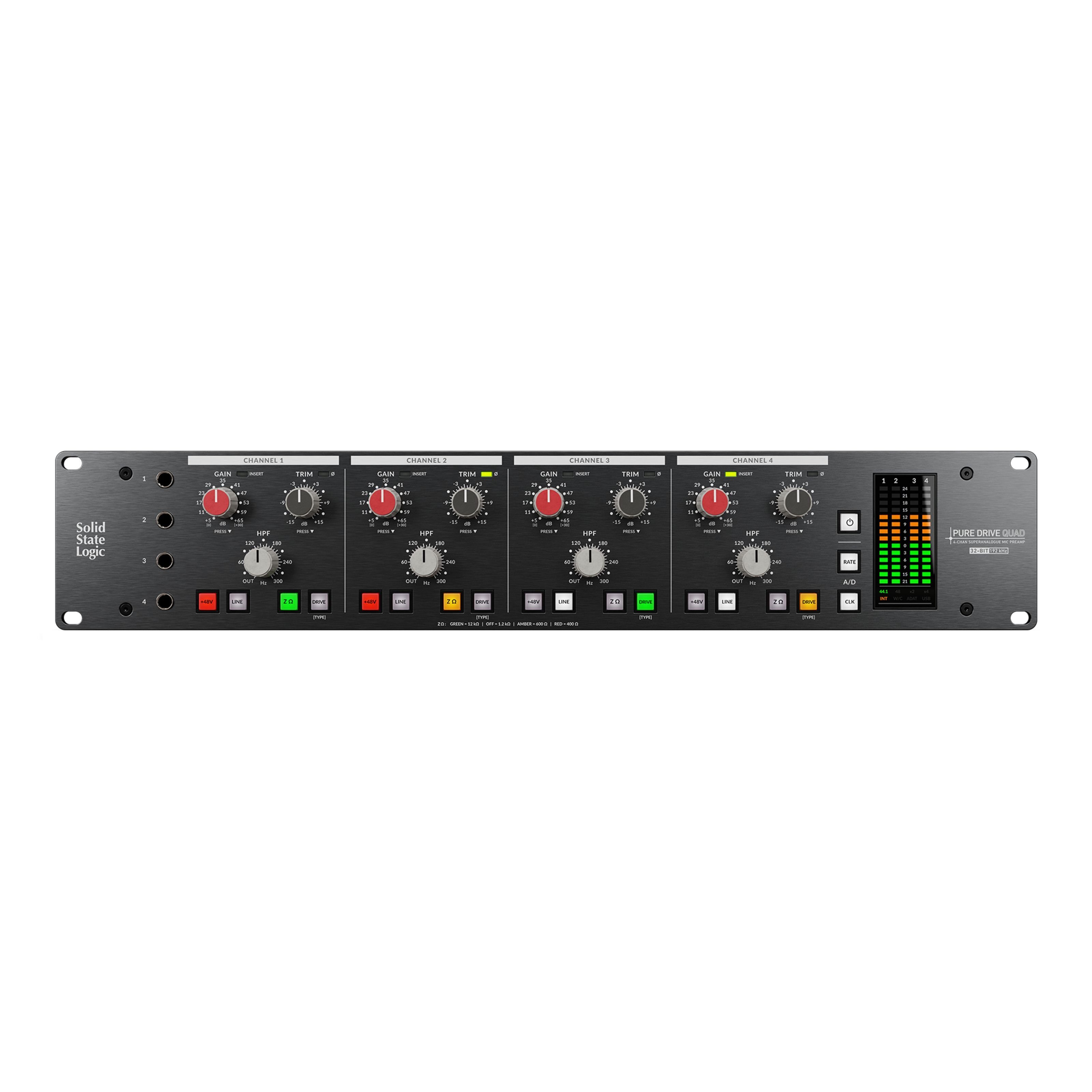 Solid State Logic Vorverstärker (Pure Drive Quad - Studio Preamp)