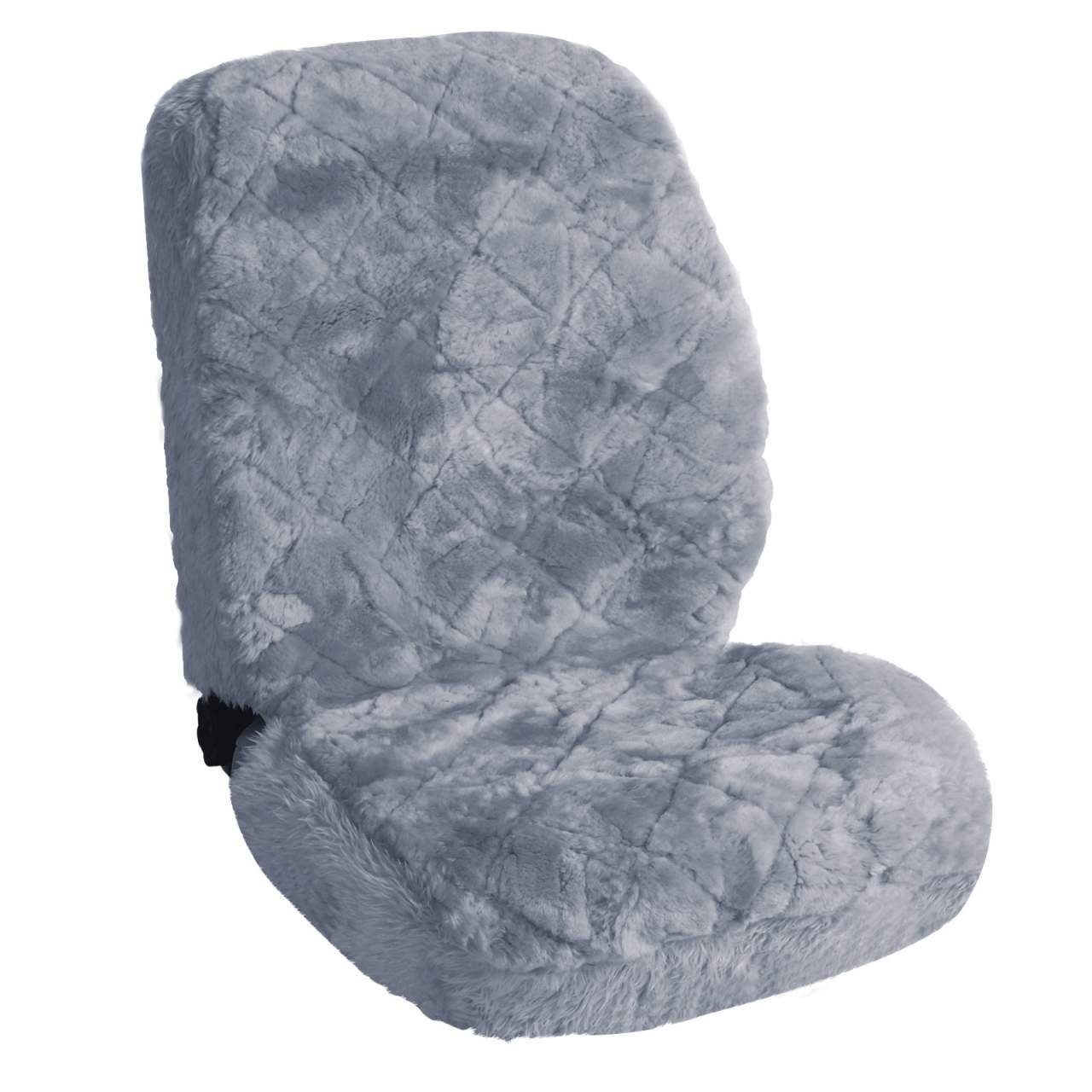 Woltu Autositzbezug, 1-tlg., Universal 100% Echtlammfell Bezug, ca 1,8 cm Dicke