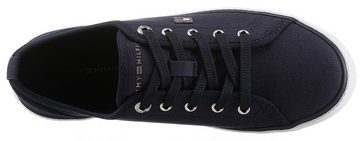 Tommy Hilfiger VULC CANVAS SNEAKER Plateausneaker, Freizeitschuh, Halbschuh, Schnürschuh mit praktischer Anziehlasche