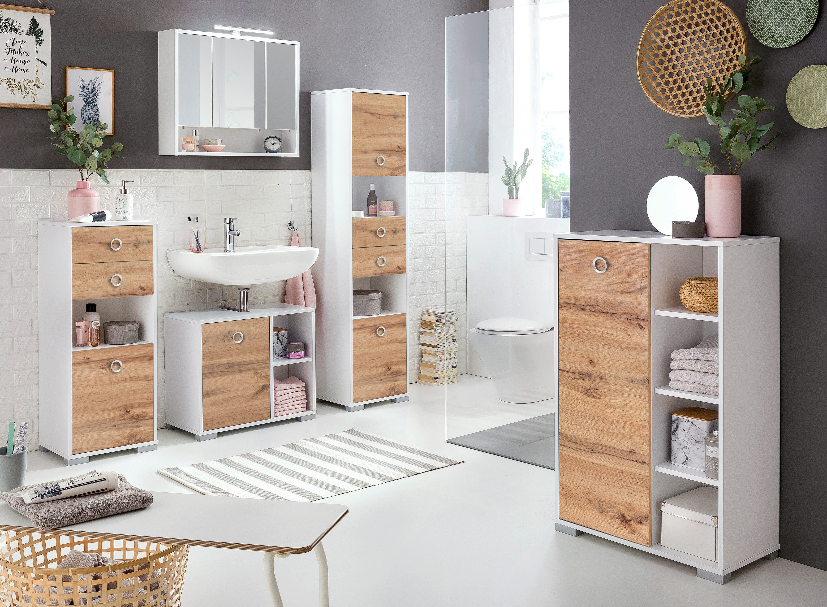 welltime Sideboard Kimi, Breite 65,3 cm (1 St), Solide Verarbeitung - Dieses Produkt ist in Deutschland gefertigt