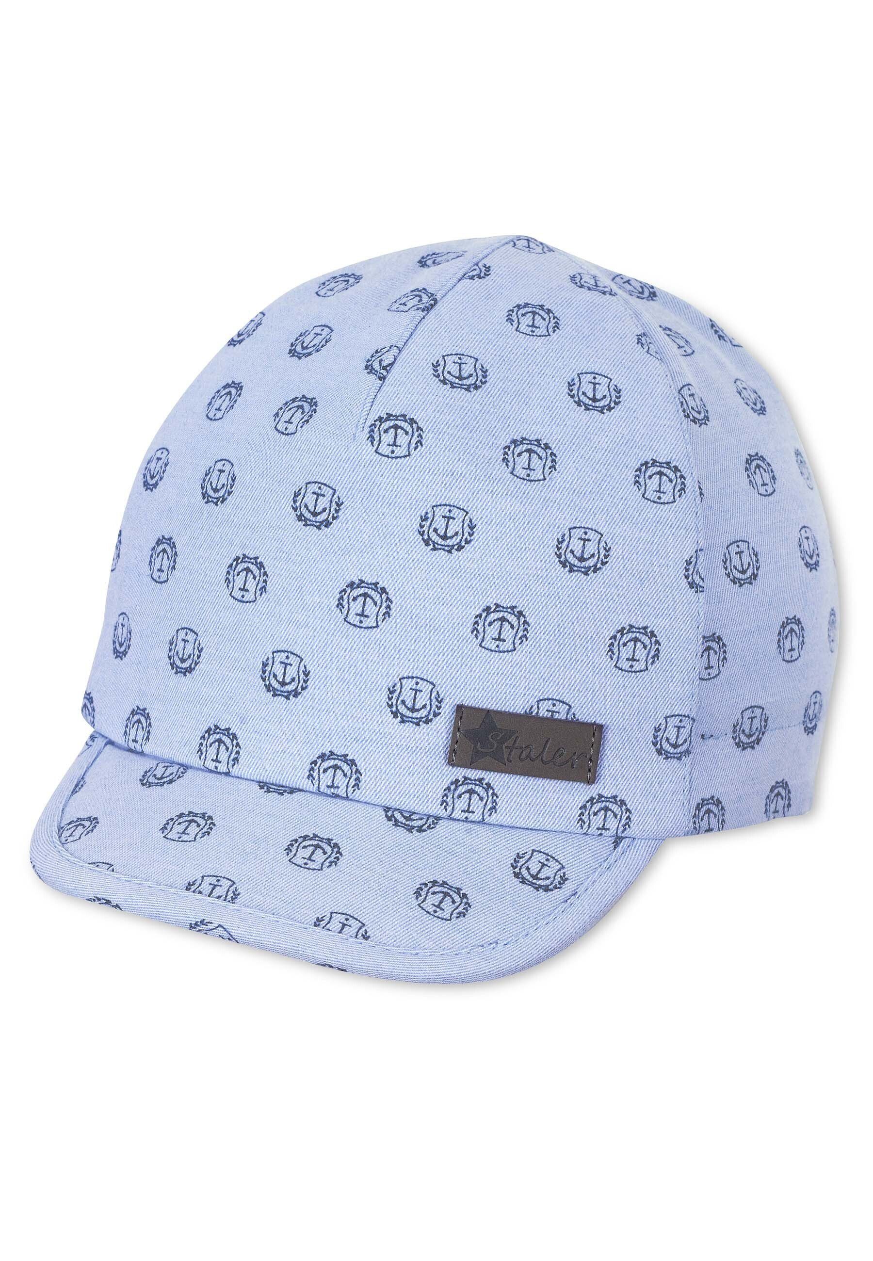 Schirmmütze Kindermütze zur Weitenregulierung mit Tage Kopfbedeckung Unisex) für (1-St., Anker Kinder Gummiband Sterntaler® kalte Schirmmütze
