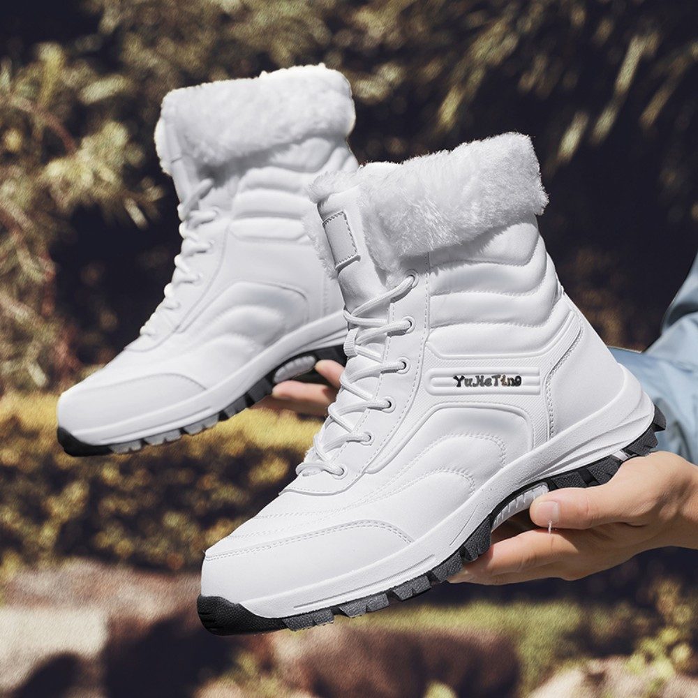 HUSK'SWARE Schneeschuhe (Warme Wanderschuhe, High-Top-Schuhe), efütterte Winterstiefel für Damen & Herrenr- ideal für kalte Tage