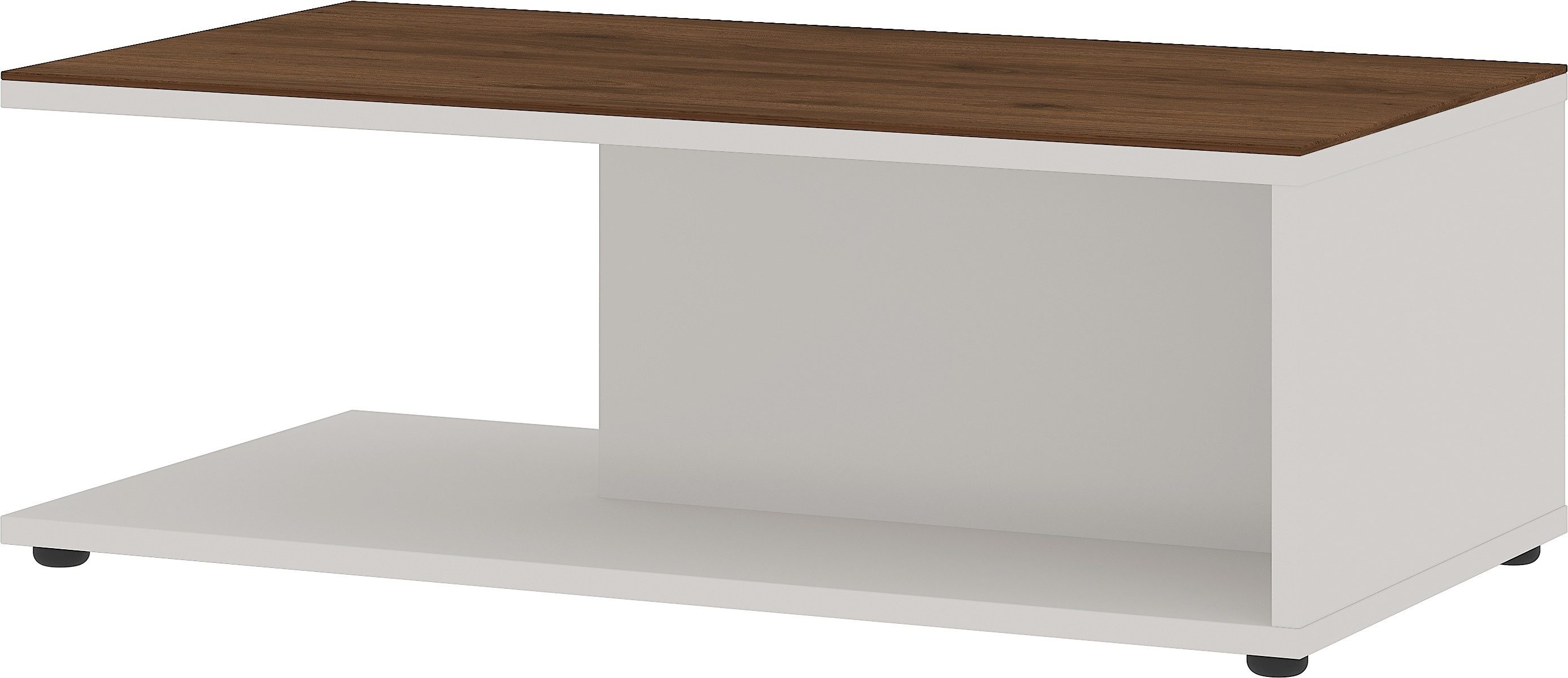 freiraum Couchtisch California, in Kaschmir / Nussbaum-Dekor - 109x39x59cm (BxHxT)