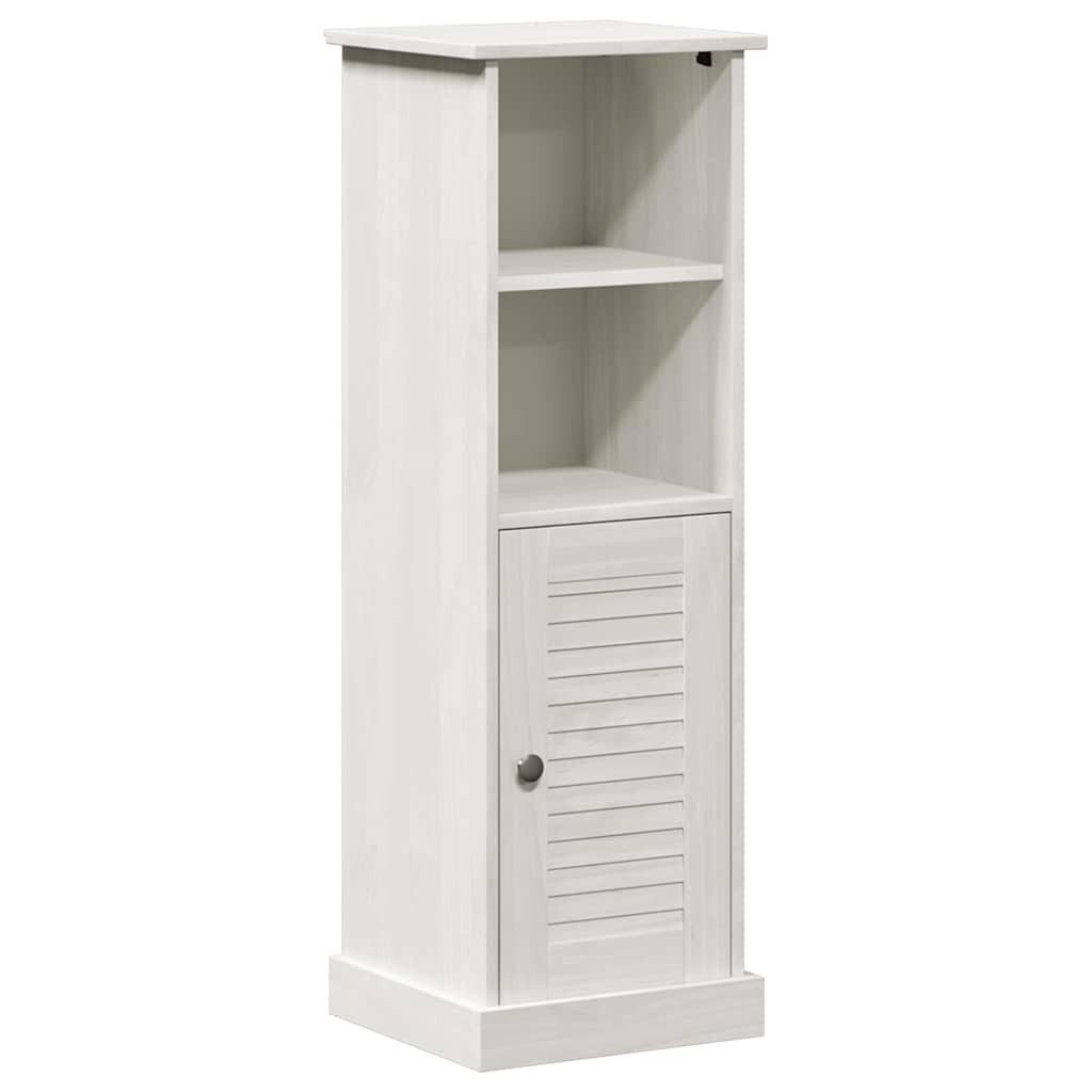 vidaXL Badezimmerspiegelschrank Badezimmerschrank VIGO Weiß und Antikweiß 37 x 34 x 110 cm (1-St)