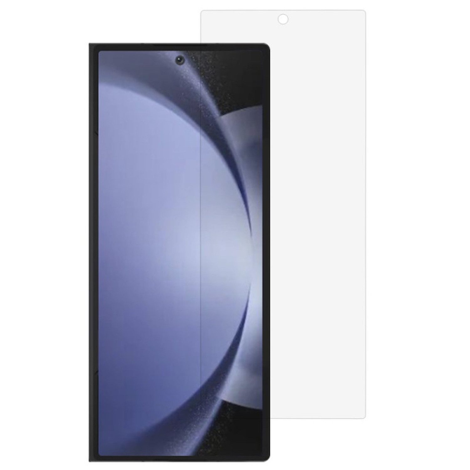Wigento Handyhülle Für Samsung Galaxy Z Fold7 5G 1x 2.5D 0,26mm 9H Hart Glas Schutz Folie, 0,26mm 9H 2.5D Hart Glas Folie, hoher Schutz