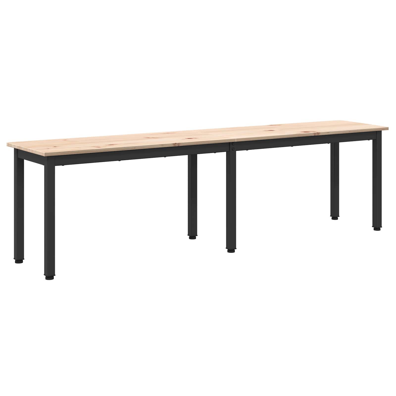 Sitzbank Bank Natur 160 x 35 x 45 cm Massives Kiefernholz