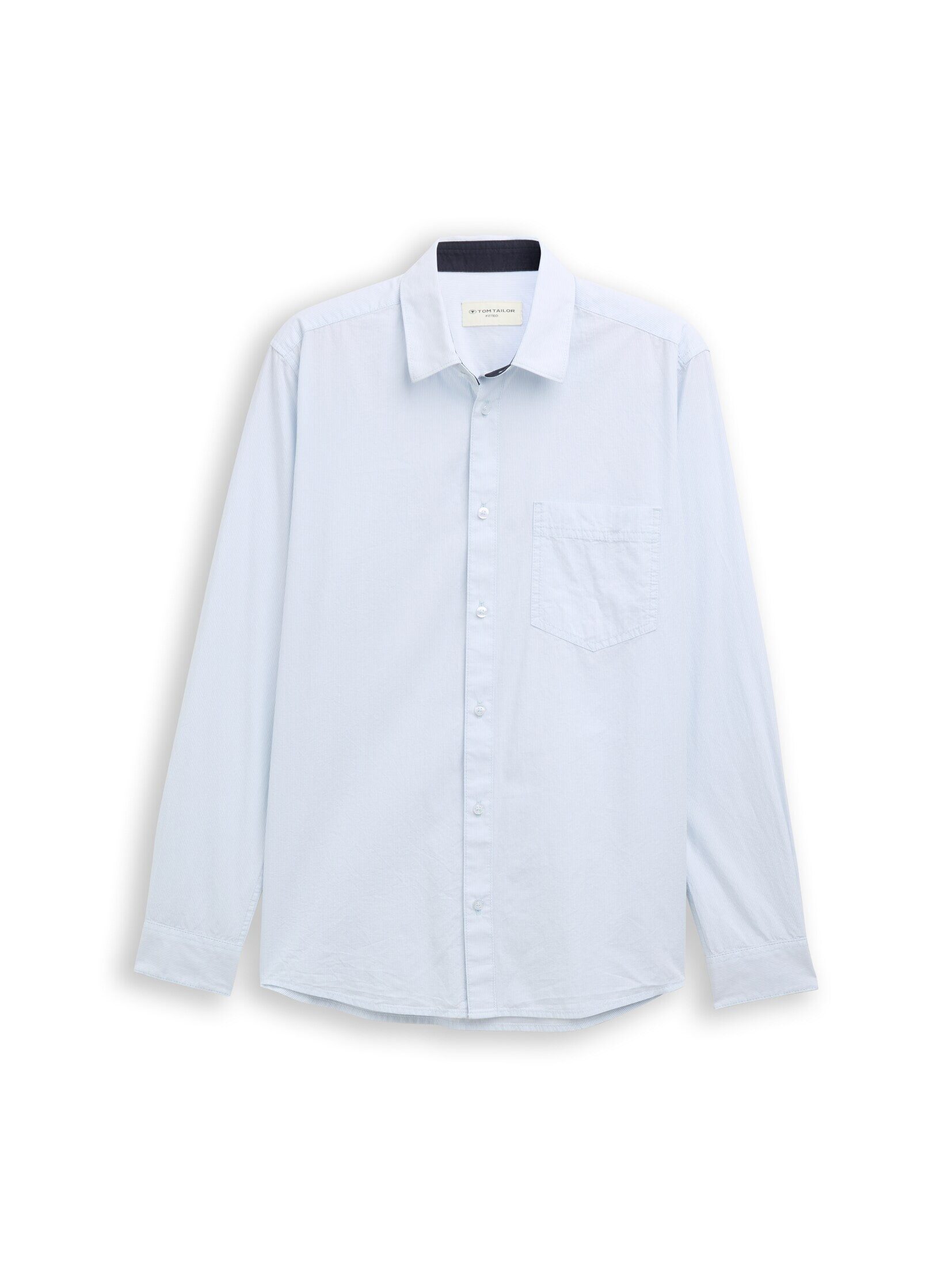TOM TAILOR Langarmhemd Blusen & Shirts Fitted Hemd aus Baumwolle