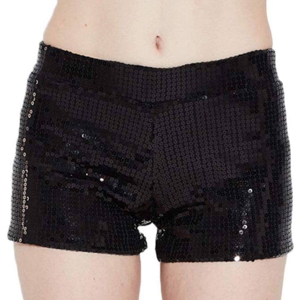 B.X Cargoshorts Damen-shorts rock Pailletten, hotpants unterwäsche Shorts Dancing Damen glitzer shorts, elastische Taille kurze Shorts