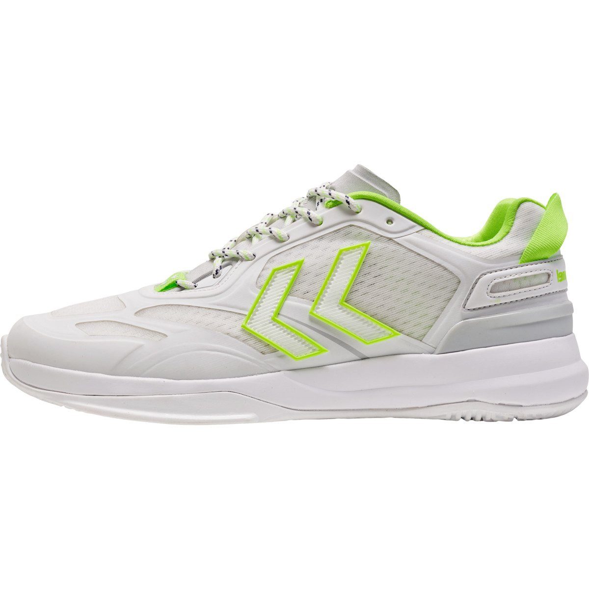 Hallen-Indoorschuhe Dagaz 2.0 (Dämpfung) weiss/lime Herren Badmintonschuh