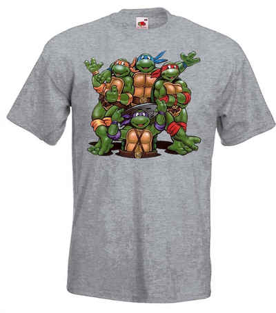 Youth Designz T-Shirt »Turtles Bande T-Shirt für Herren« mit trendigem Frontprint