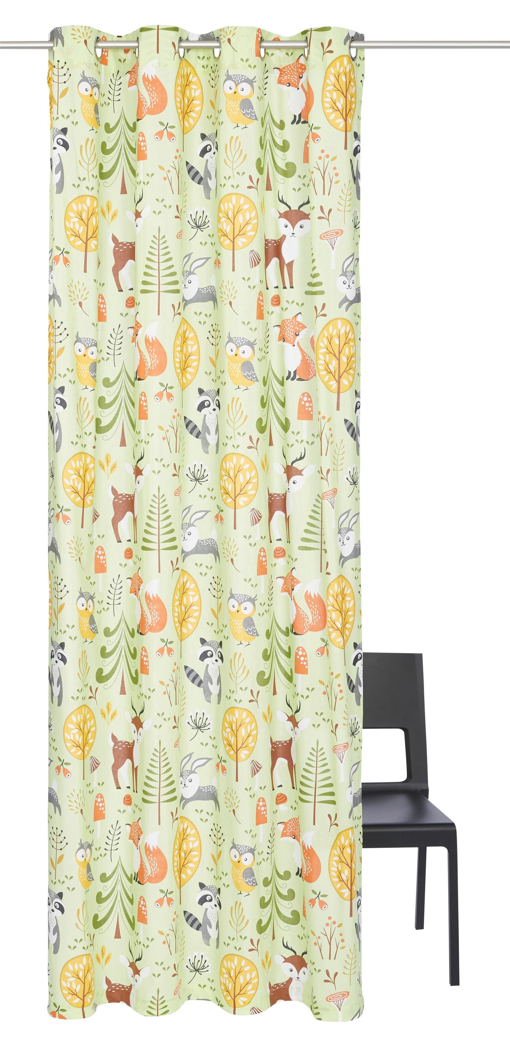 my home Gardine Waldtiere, Ösen (1 günstig online kaufen
