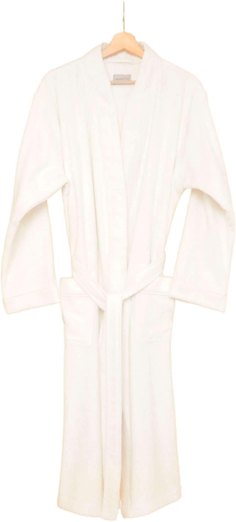 Egeria Unisex-Bademantel Pure, Baumwolle, Kimono-Kragen, Gürtel, Kimono