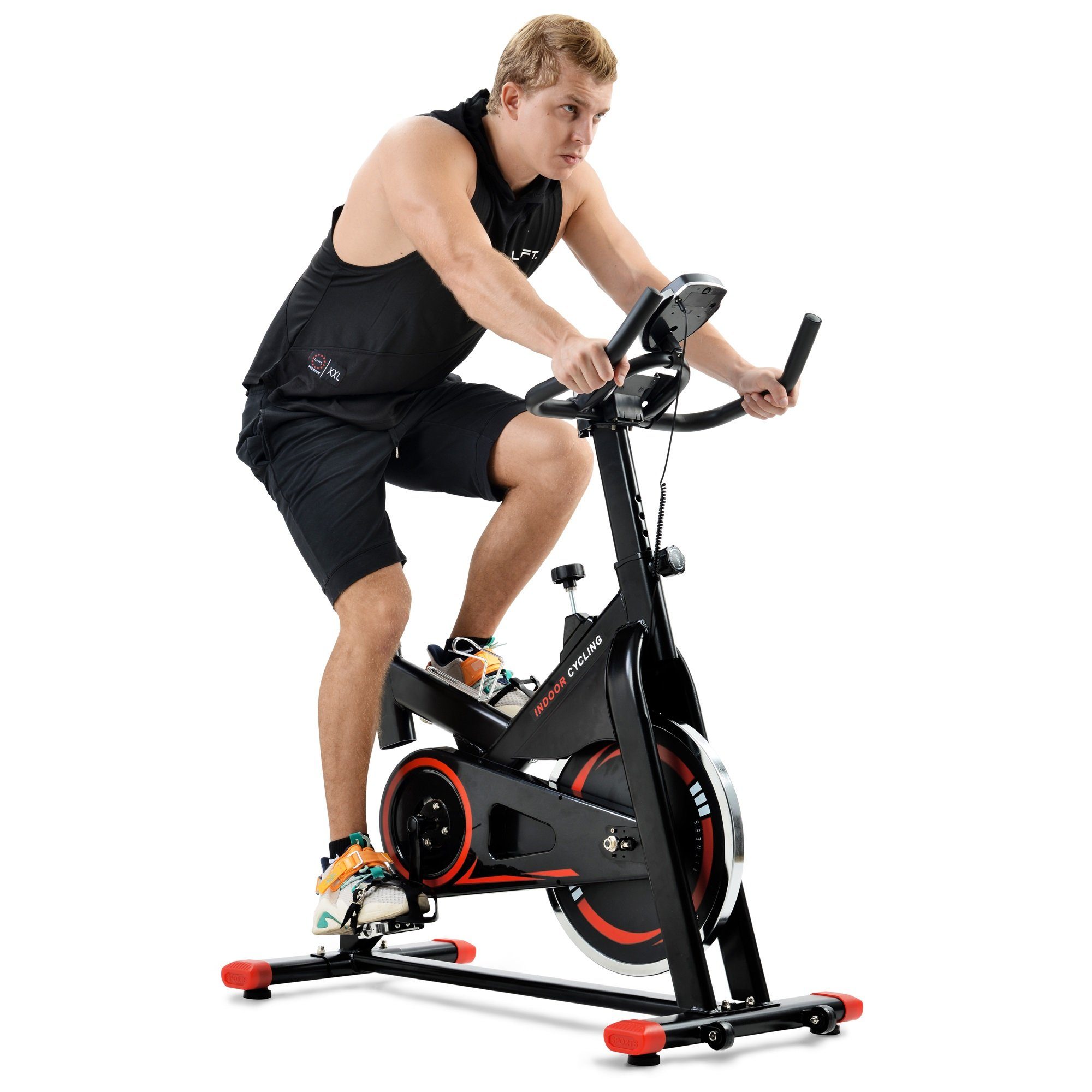 Heimtrainer Cardio Mini Bike Einstellbarer LCD Trimmrad Indoor Fitness 