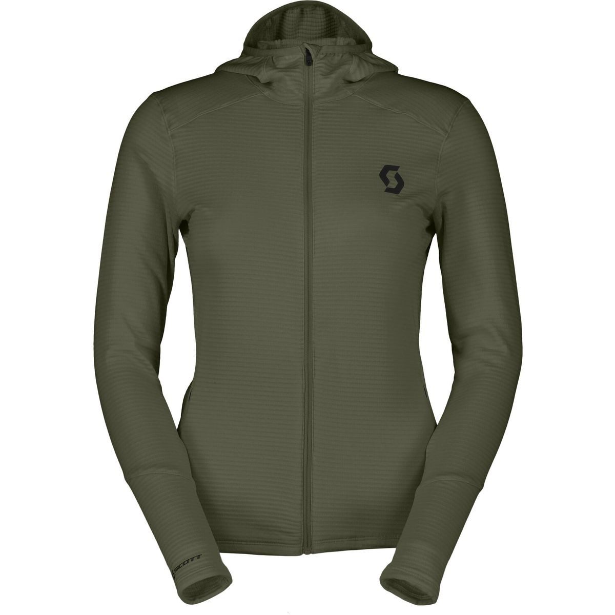 Scott Sweatshirt Hoody W's Defined Light Leichter, dehnbarer Hoody mit Kapuze und Reißverschlusstaschen für