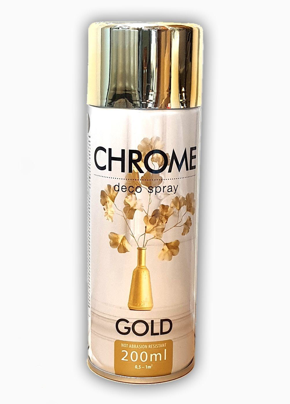 Spectrum Sprühflasche 2 x Dosen Hochwertiger Goldspray mit chromgold -Effekt 200 ml