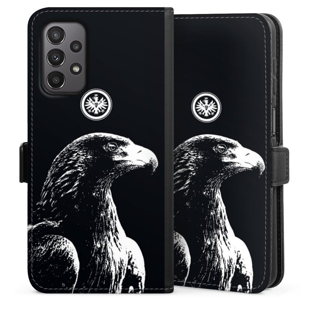 DeinDesign Handyhülle Eintracht Frankfurt Offizielles Lizenzprodukt Attila SGE Attila, Samsung Galaxy A23 5G Hülle Handy Flip Case Wallet Cover