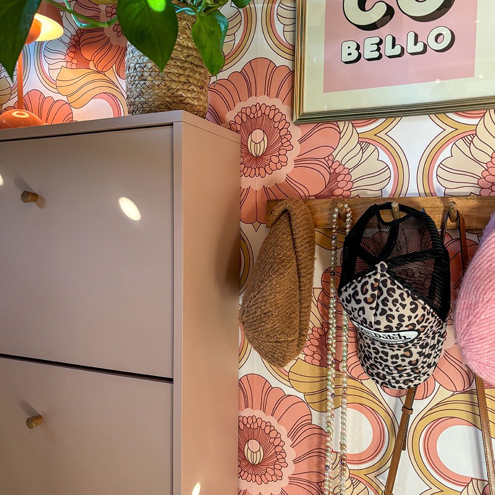 Lomadox Schuhschrank BELOFRT-80 mit 3 Klappen, in apricot, 60 cm breit