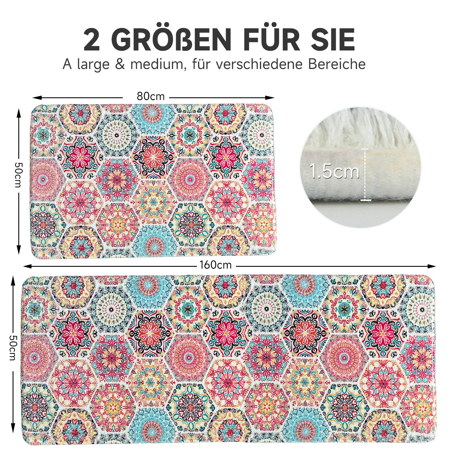 HOMELUX Badematte Badematte Badvorleger Badteppich Duschvorleger günstig online kaufen