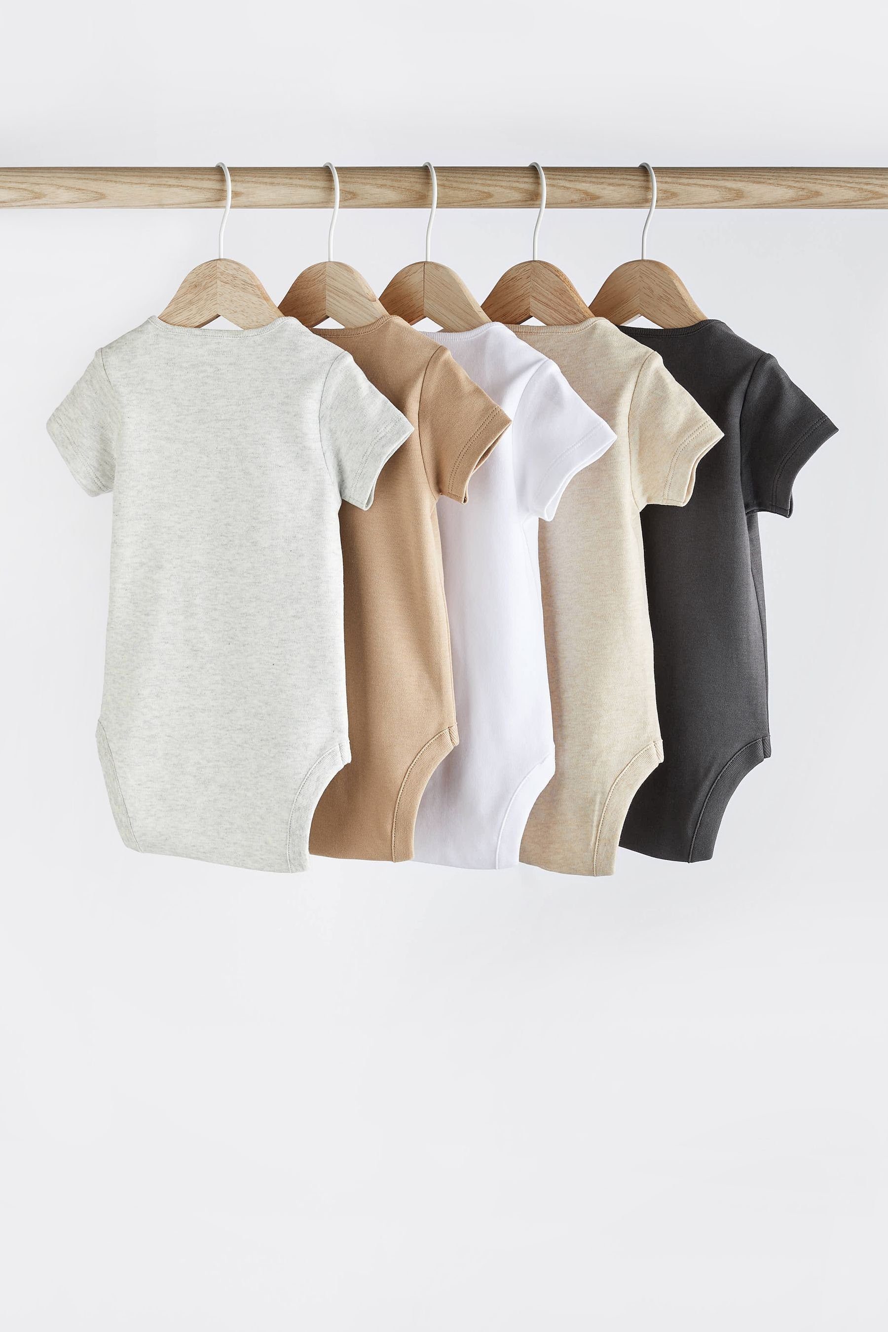 Kurzarmbody Baby-Bodysuits 5er-Pack kurzem mit (5-tlg) Essential Arm Next