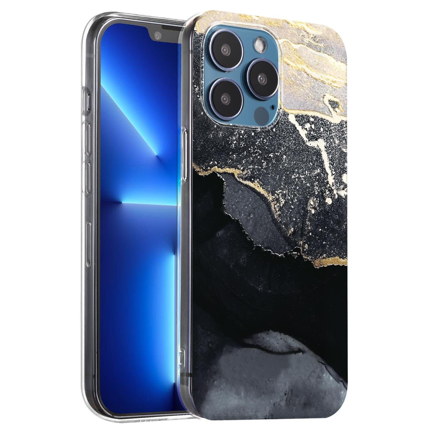 CoolGadget Handyhülle Marmor Slim Case für iPhone 12 Pro Max 6,7 Zoll, Hülle Dünne Silikon Schutzhülle für Apple iPhone 12 Pro Max Hülle