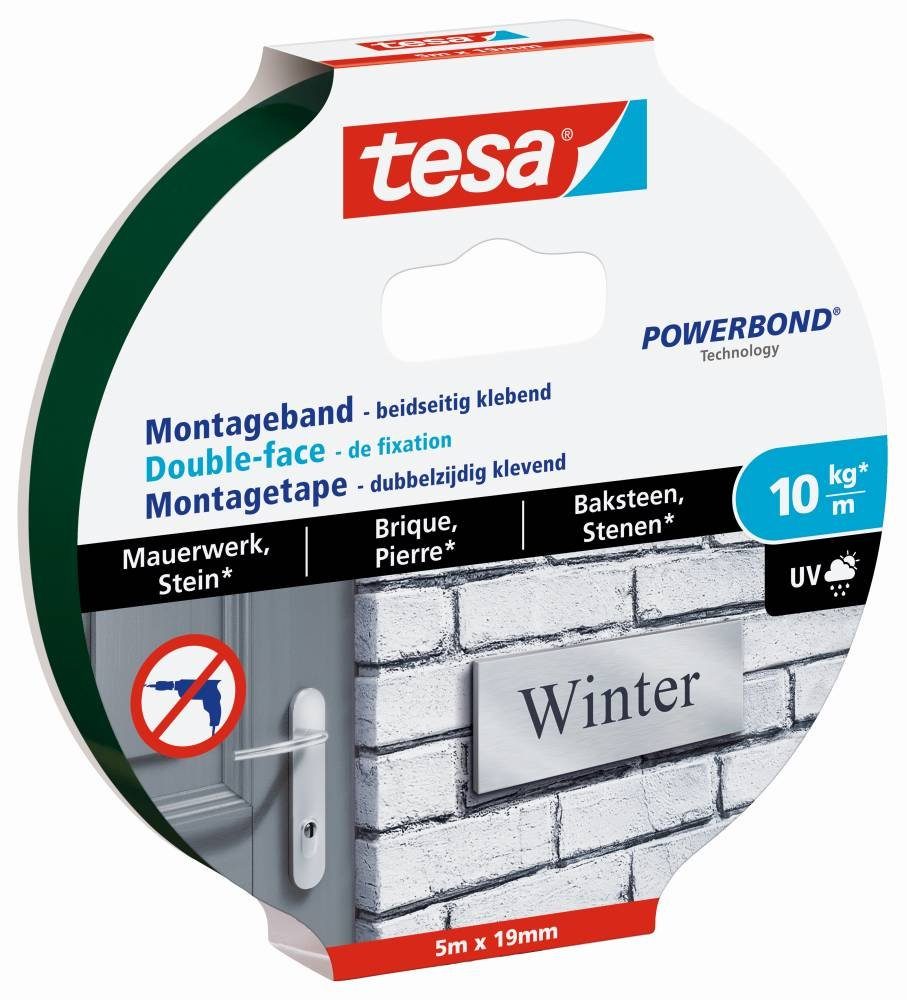 tesa Montagekleber tesa Montageband 5 m x 19 mm, transparent