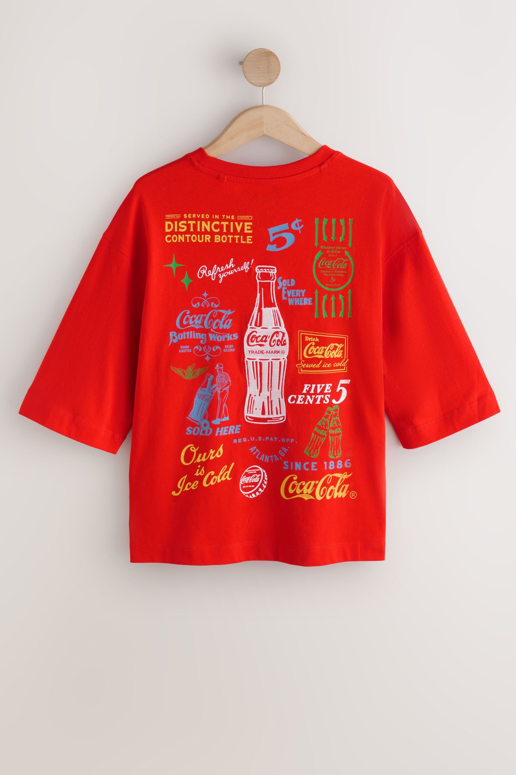 Next T-Shirt Lizenziertes Kurzarm-T-Shirt, Coca Cola (1-tlg) günstig online kaufen