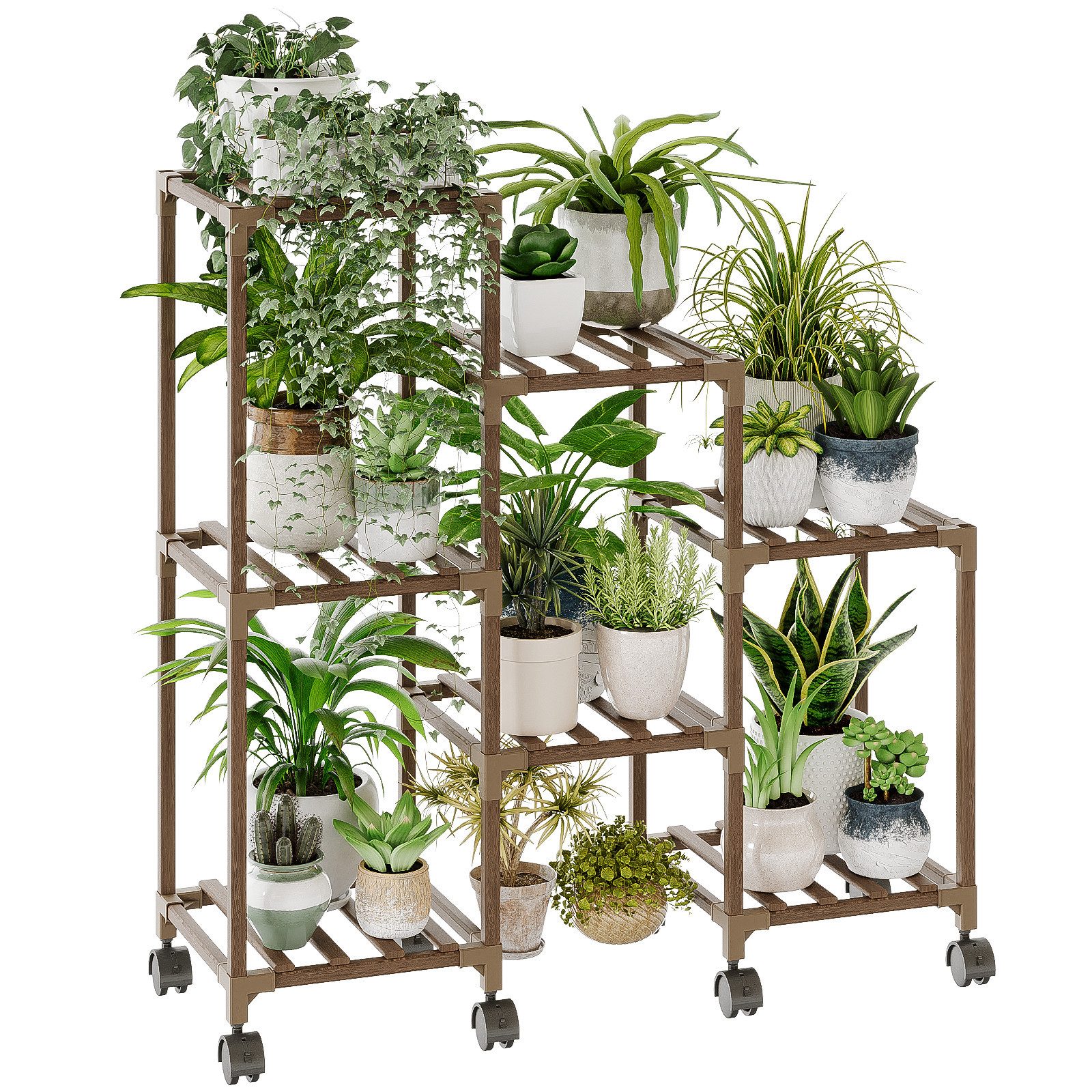 Bamworld Blumenständer Pflanzenständer Pflanzenregal für Innen und Außen mi günstig online kaufen