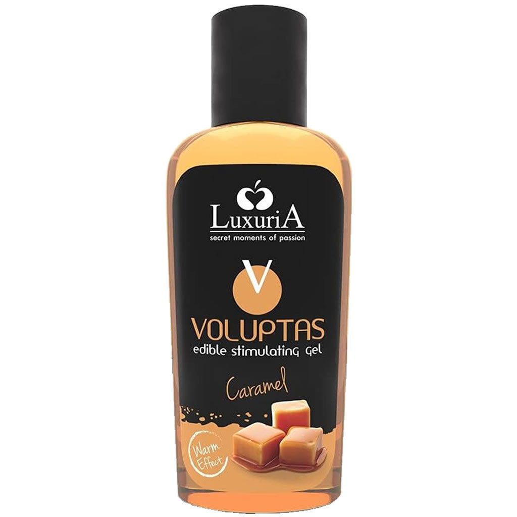 LUXURIA Gleitgel Voluptas Caramel, Tube mit 100ml, 1-tlg., wärmendes wasserbasiertes Gleitgel mit Karamellgeschmack
