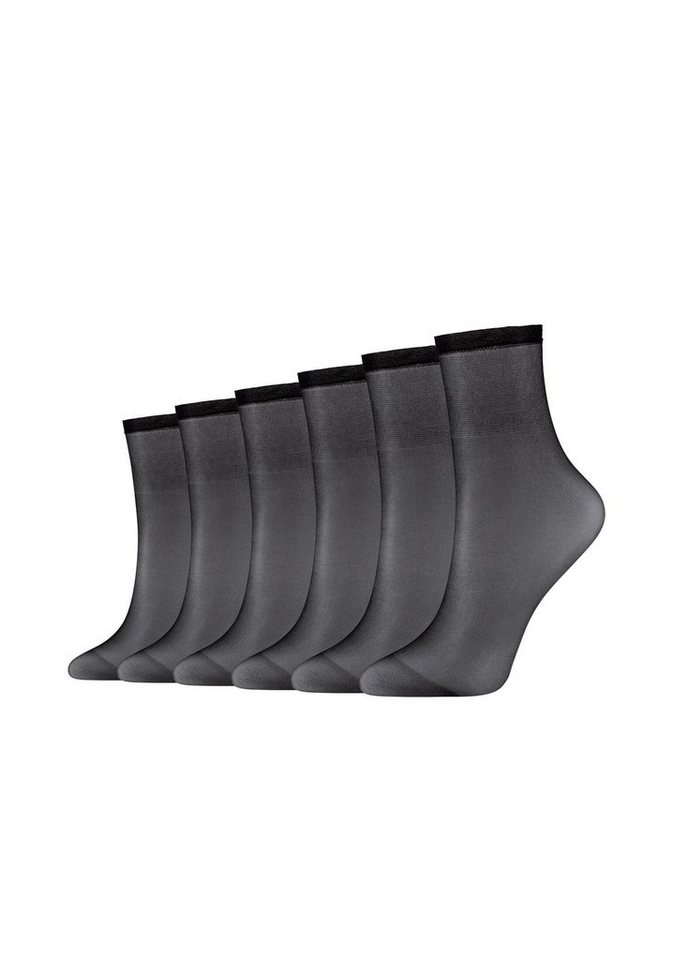 Camano Socken Socken 6er Pack, Transparenter, seidig-matter Look –  vielseitig kombinierbar