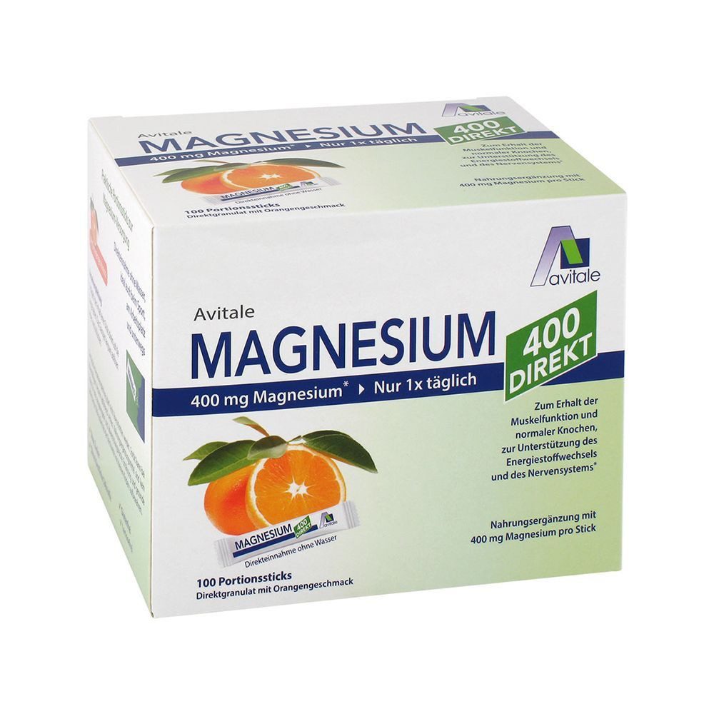 Magnesium 400 Direkt Orange Portionssticks Granulat