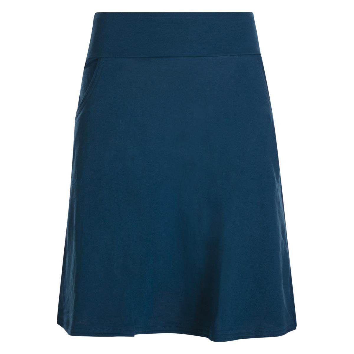 Jerseyrock Rock Damen Knielang Bio Baumwolle Breiter Bund Jersey Röcke Basic