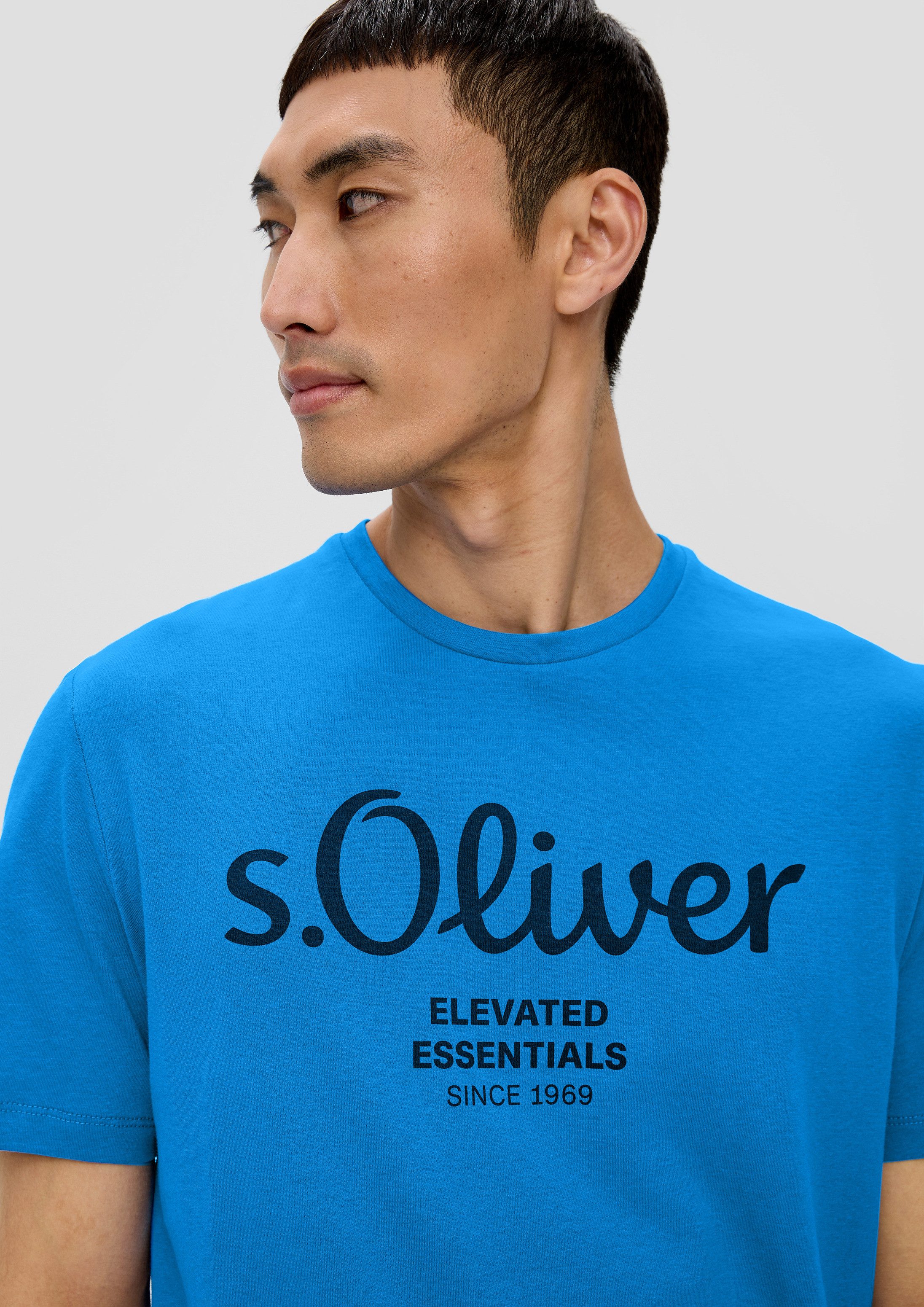s.Oliver Kurzarmshirt T-Shirt s.Oliver Print-Shirt
