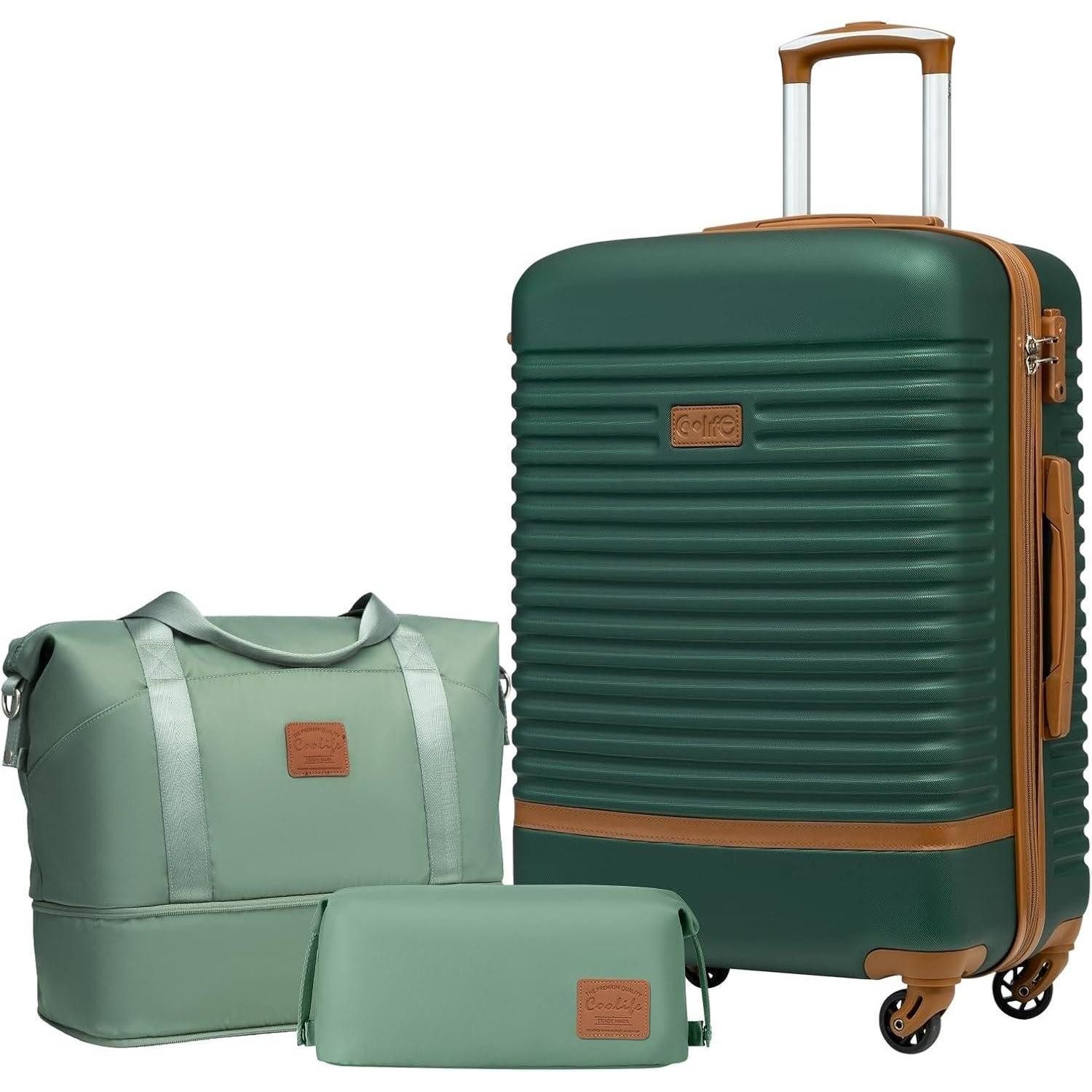 LuxusKollektion Kofferset Koffer Trolley Hartschalen Reisekoffer 4 Rollen TSA-Schloss